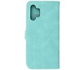 BAOHU Hoesje Geschikt voor Samsung Galaxy A32 4G - Hoesje Book Case Telefoonhoesje - Turquoise