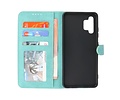 BAOHU Hoesje Geschikt voor Samsung Galaxy A32 4G - Hoesje Book Case Telefoonhoesje - Turquoise