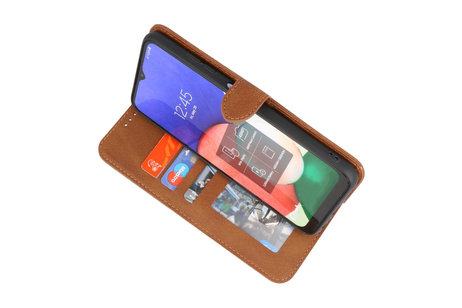 Samsung Galaxy A12 Hoesje Book Case Telefoonhoesje Bruin