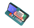 Samsung Galaxy A12 Hoesje Book Case Telefoonhoesje Donker Groen