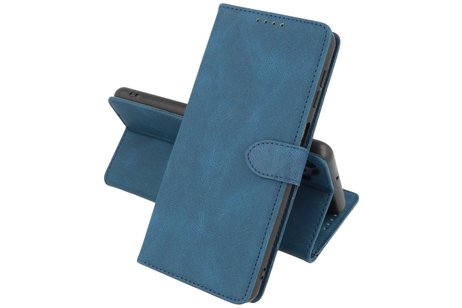 BAOHU Hoesje Geschikt voor Samsung Galaxy A22 4G - Hoesje Book Case Telefoonhoesje - Blauw