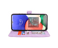 Samsung Galaxy A22 4G Hoesje Book Case Telefoonhoesje Paars