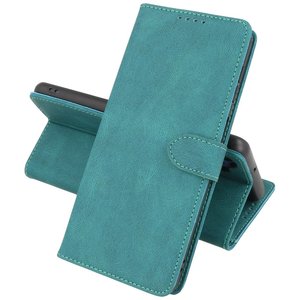 Samsung Galaxy A22 4G Hoesje Book Case Telefoonhoesje Donker Groen