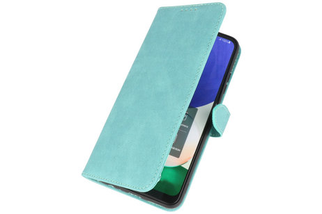 BAOHU Hoesje Geschikt voor Samsung Galaxy A22 4G - Hoesje Book Case Telefoonhoesje - Turquoise
