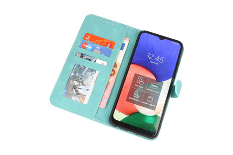 Samsung Galaxy A22 4G Hoesje Book Case Telefoonhoesje Turquoise