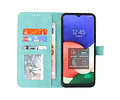 Samsung Galaxy A22 4G Hoesje Book Case Telefoonhoesje Turquoise