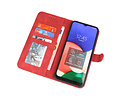 BAOHU Hoesje Geschikt voor Samsung Galaxy A02s - Hoesje Book Case Telefoonhoesje - Rood