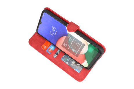 Samsung Galaxy A02s Hoesje Book Case Telefoonhoesje Rood