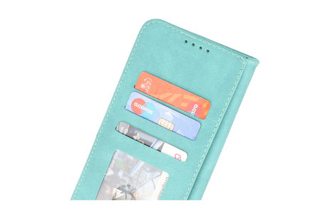 iPhone 13 Pro Hoesje Book Case Telefoonhoesje Turquoise