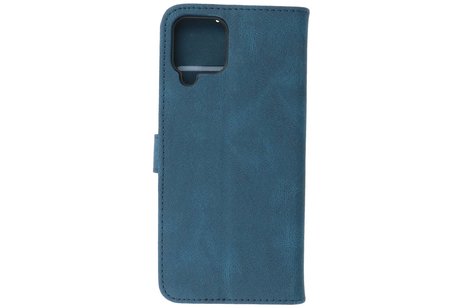 Samsung Galaxy A12 Hoesje Book Case Telefoonhoesje Blauw