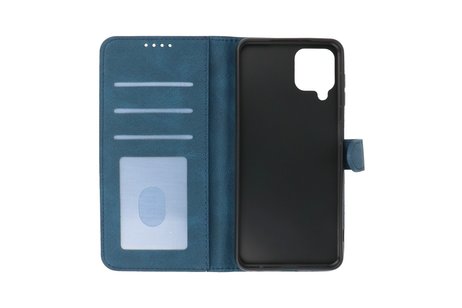 Samsung Galaxy A12 Hoesje Book Case Telefoonhoesje Blauw