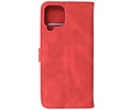 BAOHU Hoesje Geschikt voor Samsung Galaxy A22 4G - Hoesje Book Case Telefoonhoesje - Rood