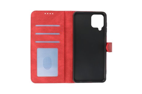 BAOHU Hoesje Geschikt voor Samsung Galaxy A22 4G - Hoesje Book Case Telefoonhoesje - Rood