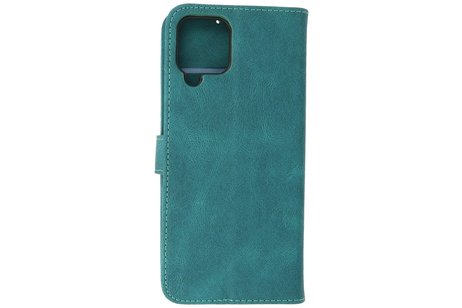 BAOHU Hoesje Geschikt voor Samsung Galaxy A22 4G - Hoesje Book Case Telefoonhoesje - Donker Groen