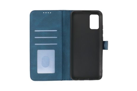 BAOHU Hoesje Geschikt voor Samsung Galaxy A02s - Hoesje Book Case Telefoonhoesje - Blauw