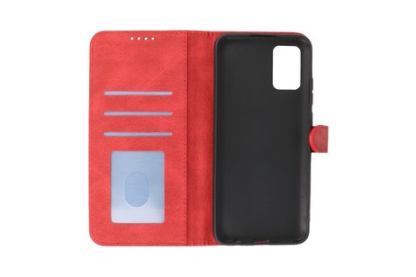 BAOHU Hoesje Geschikt voor Samsung Galaxy A02s - Hoesje Book Case Telefoonhoesje - Rood