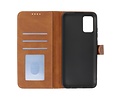 BAOHU Hoesje Geschikt voor Samsung Galaxy A02s - Hoesje Book Case Telefoonhoesje - Bruin