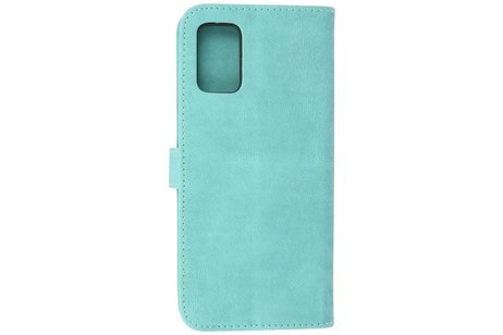 BAOHU Hoesje Geschikt voor Samsung Galaxy A02s - Hoesje Book Case Telefoonhoesje - Turquoise