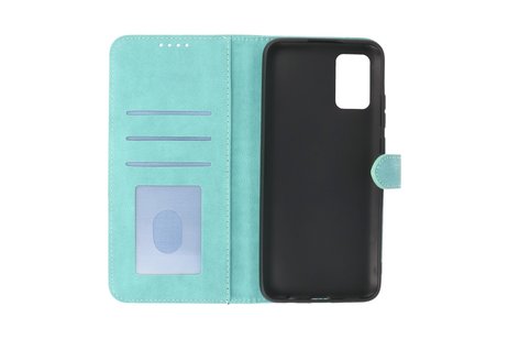 BAOHU Hoesje Geschikt voor Samsung Galaxy A02s - Hoesje Book Case Telefoonhoesje - Turquoise