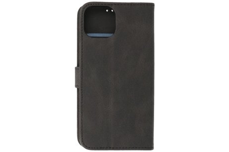 BAOHU Hoesje Geschikt voor iPhone 13 - Hoesje Book Case Telefoonhoesje - Zwart