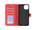 BAOHU Hoesje Geschikt voor iPhone 13 - Hoesje Book Case Telefoonhoesje - Rood