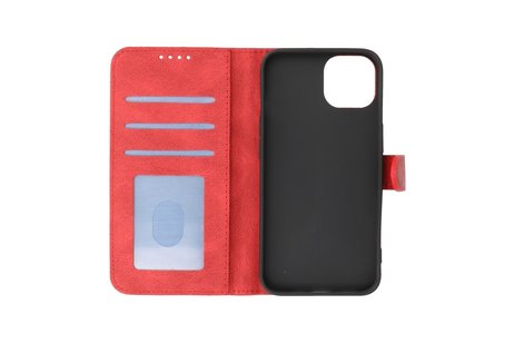 BAOHU Hoesje Geschikt voor iPhone 13 - Hoesje Book Case Telefoonhoesje - Rood