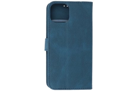 BAOHU Hoesje Geschikt voor iPhone 13 Mini - Hoesje Book Case Telefoonhoesje - Blauw