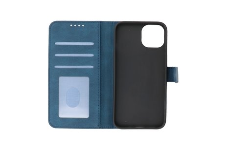 BAOHU Hoesje Geschikt voor iPhone 13 Mini - Hoesje Book Case Telefoonhoesje - Blauw