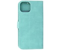 BAOHU Hoesje Geschikt voor iPhone 13 Mini - Hoesje Book Case Telefoonhoesje - Turquoise