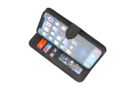 iPhone 13 Pro Hoesje Book Case Telefoonhoesje Zwart