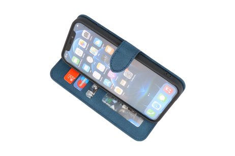 iPhone 13 Pro Hoesje Book Case Telefoonhoesje Blauw