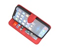 BAOHU Hoesje Geschikt voor iPhone 13 Pro - Hoesje Book Case Telefoonhoesje - Rood