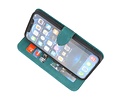 iPhone 13 Pro Hoesje Book Case Telefoonhoesje Donker Groen
