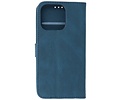 BAOHU Hoesje Geschikt voor iPhone 13 Pro Max - Hoesje Book Case Telefoonhoesje - Blauw