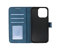 BAOHU Hoesje Geschikt voor iPhone 13 Pro Max - Hoesje Book Case Telefoonhoesje - Blauw