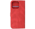 BAOHU Hoesje Geschikt voor iPhone 13 Pro Max - Hoesje Book Case Telefoonhoesje - Rood