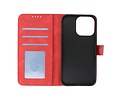 iPhone 13 Pro Max Hoesje Book Case Telefoonhoesje Rood