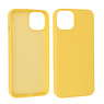 BAOHU iPhone 13 Mini Hoesje Fashion Backcover Telefoonhoesje Geel