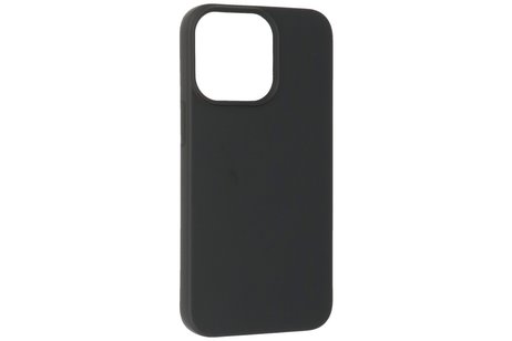 Hoesje Geschikt voor de iPhone 13 Pro - Fashion Color Backcover Telefoonhoesje - Zwart