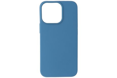 Hoesje Geschikt voor de iPhone 13 Pro - Fashion Color Backcover Telefoonhoesje - Navy