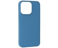 BAOHU Hoesje Geschikt voor de iPhone 13 Pro - Fashion Color Backcover Telefoonhoesje - Navy