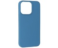 Hoesje Geschikt voor de iPhone 13 Pro - Fashion Color Backcover Telefoonhoesje - Navy