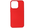 Hoesje Geschikt voor de iPhone 13 Pro - Fashion Color Backcover Telefoonhoesje - Rood