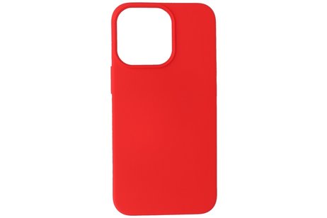 Hoesje Geschikt voor de iPhone 13 Pro - Fashion Color Backcover Telefoonhoesje - Rood