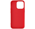 Hoesje Geschikt voor de iPhone 13 Pro - Fashion Color Backcover Telefoonhoesje - Rood