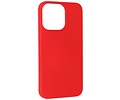 Hoesje Geschikt voor de iPhone 13 Pro - Fashion Color Backcover Telefoonhoesje - Rood