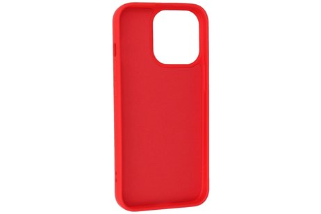 Hoesje Geschikt voor de iPhone 13 Pro - Fashion Color Backcover Telefoonhoesje - Rood