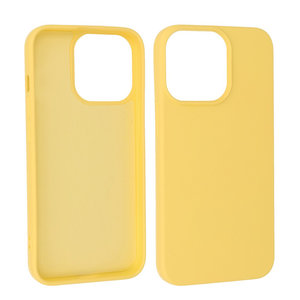 Hoesje Geschikt voor de iPhone 13 Pro - Fashion Color Backcover Telefoonhoesje - Geel