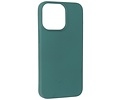 Hoesje Geschikt voor de iPhone 13 Pro - Fashion Color Backcover Telefoonhoesje - Donker Groen