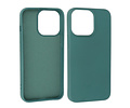 Hoesje Geschikt voor de iPhone 13 Pro - Fashion Color Backcover Telefoonhoesje - Donker Groen